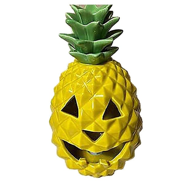 Halloween Ananas Lys Dekoration - Gul Ananas Lanterne til Udendørs Indendørs Ferie Dekoration