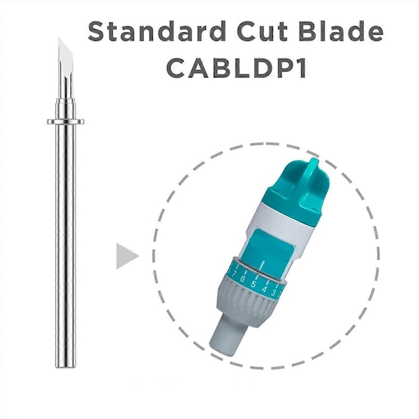 5 stk CABLDP1 Standard Kutteblad for ScanNCut 1 2 ScanNCut DX2 DesignNCut Kompatibel CAHLP1 Holder