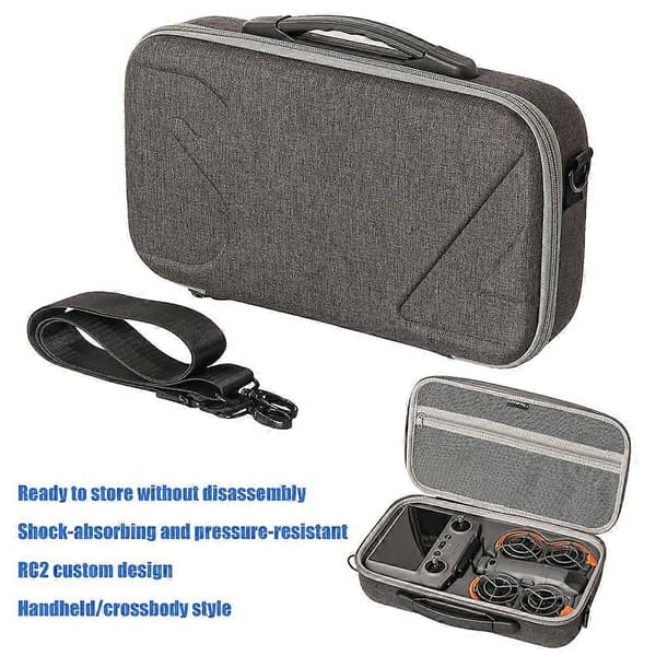 Sunnylife for DJI NEO 2 RC 2 hardt etui, bærbart, støvtett
