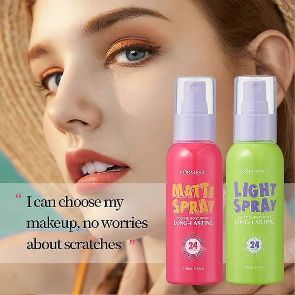 KORMESIC Makeup Setting Spray - Vattentät, Oljekontroll, 12H red