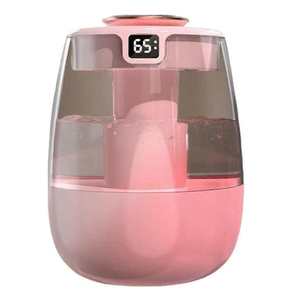 1300 ml USB-luftfuktare för sovrum Ultraljud kall dimma LED-luftfuktare Pink