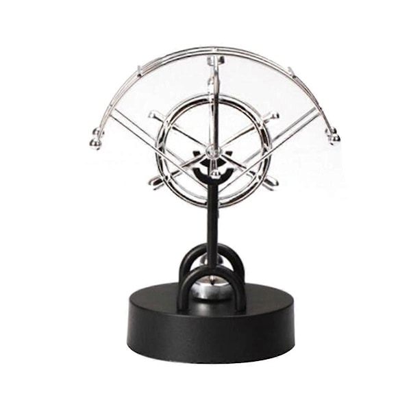 Kryssningsfartyg-formade kontorsprydnader i smidesjärn Roterande Delfin Perpetual Motion Instrument Hantverk