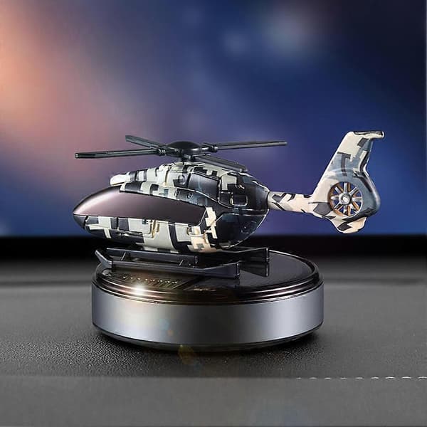 Solar Roterende Helikopter Bil Parfyme Aromaterapi For Dashbord Gave Blue