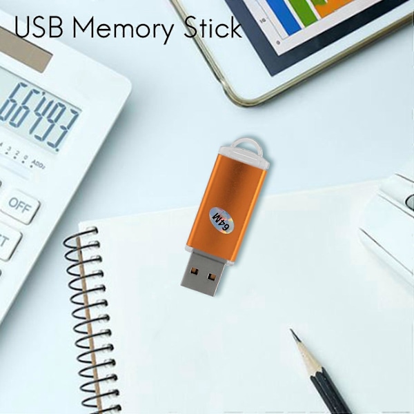 USB Memory Stick Flash Pen Drive U Disk til PS3 PC TV Farve: Gylden kapacitet: 64MB