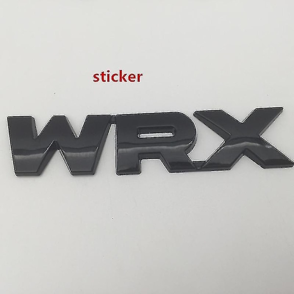 1 stk. 3d Metal Wrx Bil Front Grill Emblem Side Skærm Bagagerumsmærke Grill Badge Styling Auto Ac