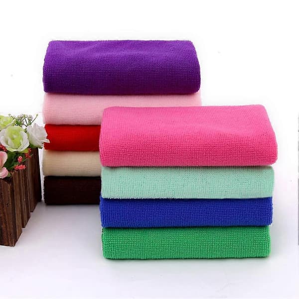 Microfiber Towel 30 cm Scratch-Resistant Fast Cleaning Cloth lila