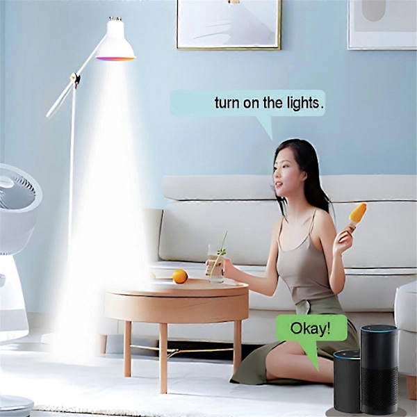Tuya Bluetooth Lampa Dimmbar 6W 220V Smart Life App Kontroll Spotlight Lampa Fungerar med Alexa 3st