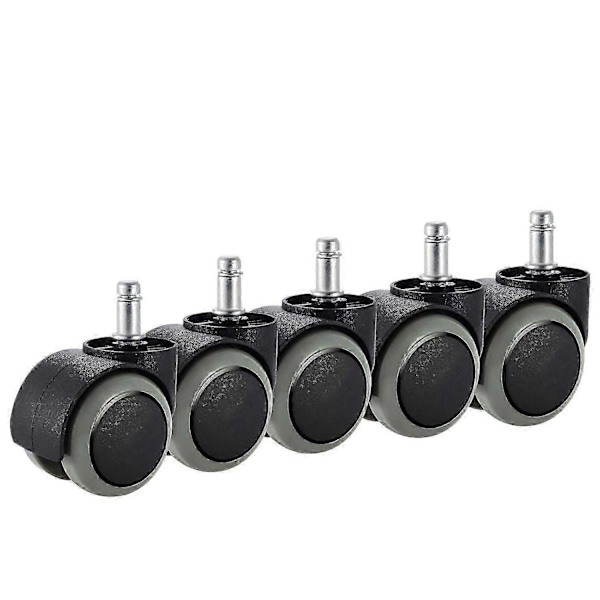 Kontorstol Hjul, 5-pakning, Passer IKEA Stol (10mm x 22mm) Kraftig