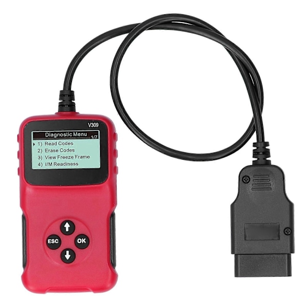 Bil OBD2 Diagnostisk Scanner Motorfejlsdetektor 5 Sprog Kode Læser V309 Værktøj