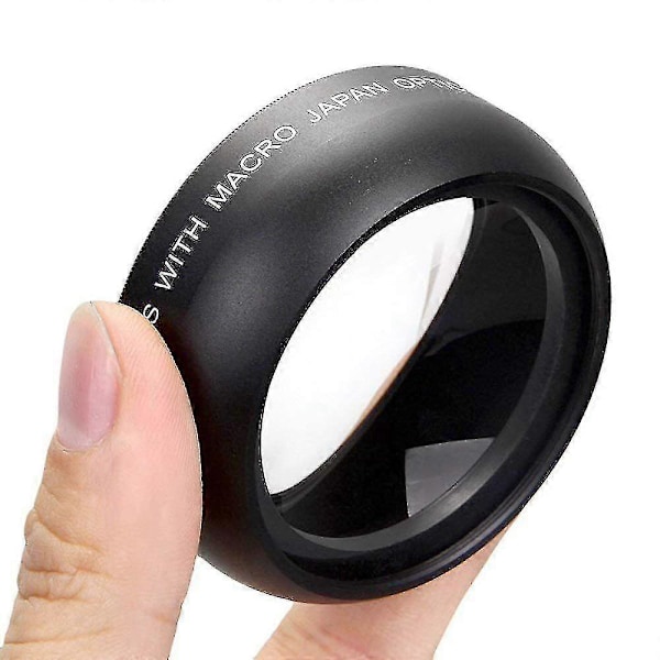 58mm Vidvinkel 0.45x Konverterlins med Makro Närbildstillbehör för Canon Eos Rebel T6s, t6i, sl1-FCY
