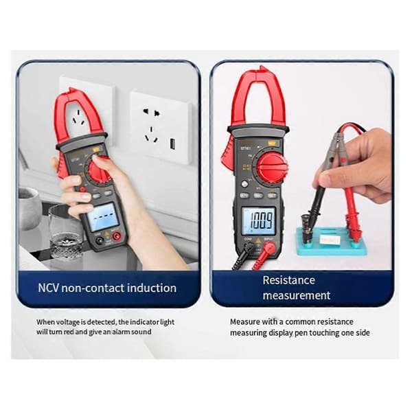 Intelligent Digital Strömtång Hög Precision Multimeter 400A AC/DC Strömtång Digital Display Ba