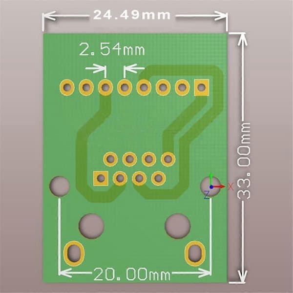 4 stk. RJ45 Ethernet hun-stikforbindelse Breakout Board, 2,54 mm stikforbindelse Skærmet netværk A