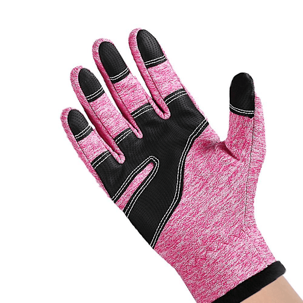 Vinterhandskar för män och kvinnor, vattentäta varma handskar, fingertippskänsliga S-XL Black M