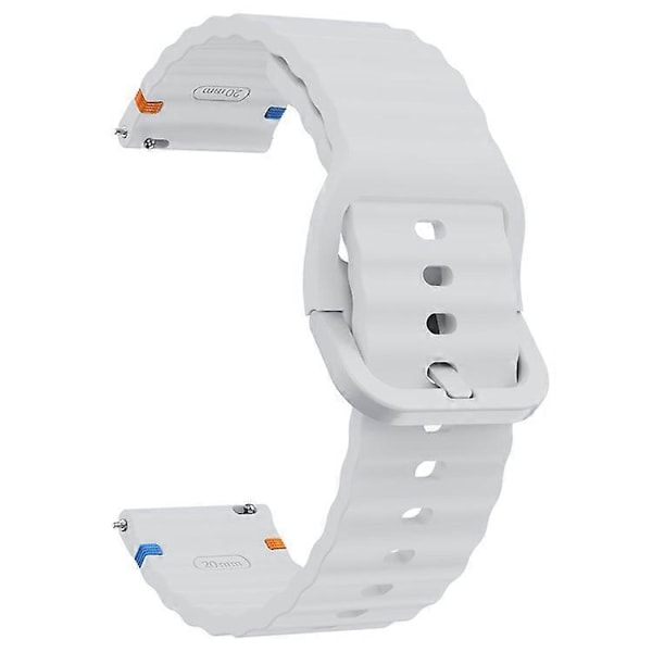 22mm silikoniranneke yhteensopiva Xiaomi Watch S4 Sport / Redmi Watch 5 Active Wave Design -älykellon rannekkeen kanssa LightGrey