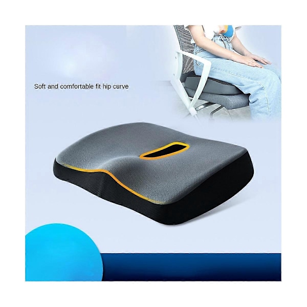 Mukava Memory Foam -tyyny hierovaan auton toimistotuoliin, sopii istumatyöhön ja häntäluukipuun