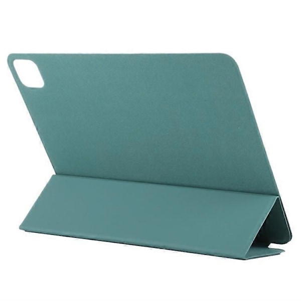 Kompatibelt Fodral för iPad Pro 11 (2024) PU Läder Tri-Fold Ställ Magnetisk Stängning Tablet Skydd Green