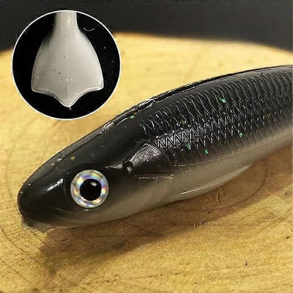 Micro Leddelt Swimbaits, Micro Leddelt Swimbaits til Crappie, Langsomt Synkende Lokkemad