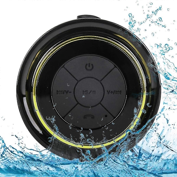 Bärbar Bluetooth-högtalare, Vattentät trådlös Bluetooth-högtalare, Duschradio, Bärbar högtalare wi