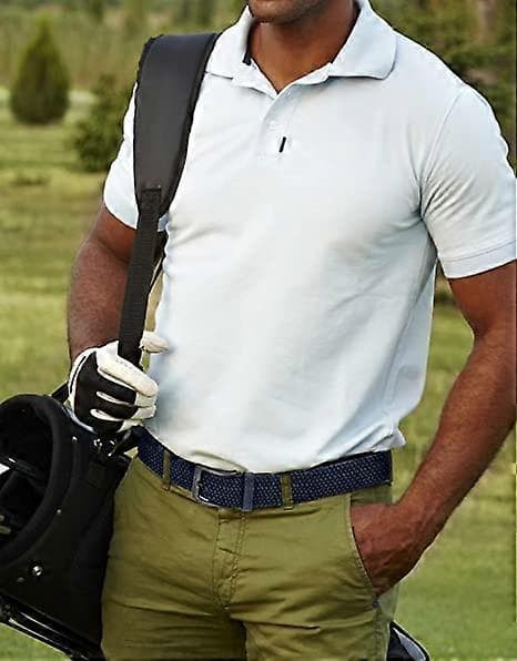 Stretchbelter for menn - Golf Vevd Stretchbelte Blå