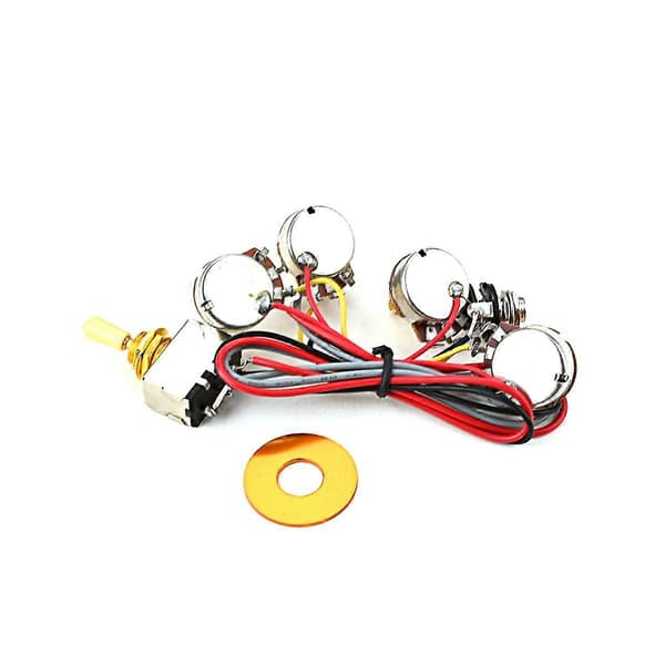 Elektrisk Guitar Ledningsnet Kit Udskiftning, 2T2V 3 Vejs Toggle Switch 250K Pots & Jack til Les P