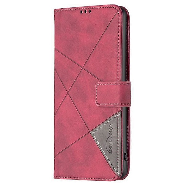 BINFEN COLOR BF05 Kompatibel med Huawei Mate 60 Pro / Mate 60 Pro+ Wallet Præget Læder Telefon Cover Stativ Red