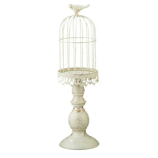 Vintage Fuglebur Lysestage Bryllupsbord Dekoration Rekvisitter Bryllupsdekoration Metal Jern Lys