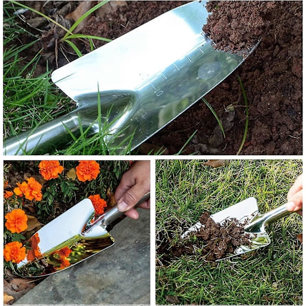 Hagespade Håndspader. Hageverktøy i rustfritt stål