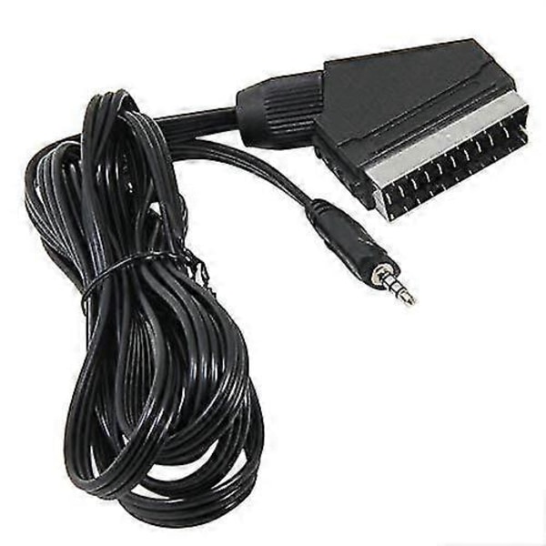 Scart - 3,5 mm, 1,4 m 3,5 mm:n miniliitin - Scart-kaapeli televisiolle, kuulokkeille ja kaiuttimelle