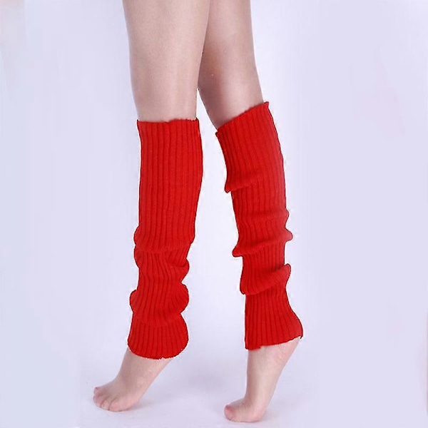 1 par stilfulde dame strikkede benvarmere vinter strik hæklede mode dame leggings fodvarmere kaffe