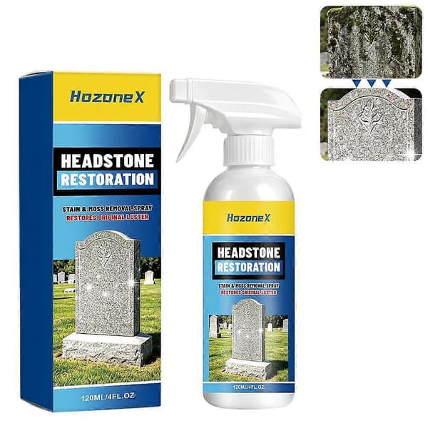 Gravstensrestaureringsspray 120ml - Mosfjerner & Stenopfrisker 1pcs