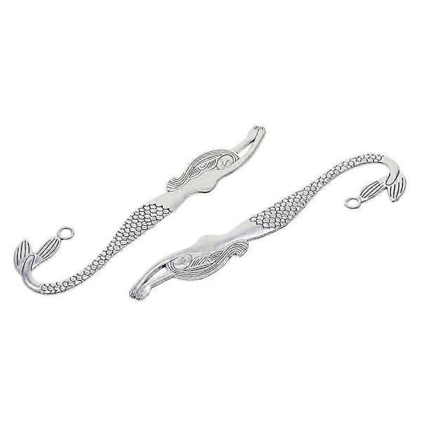 10x Metalliset Merenneito Kirjanmerkit Kirjan Merkki Kirjaan Toimistoon Koulutarvikkeet Hopea
