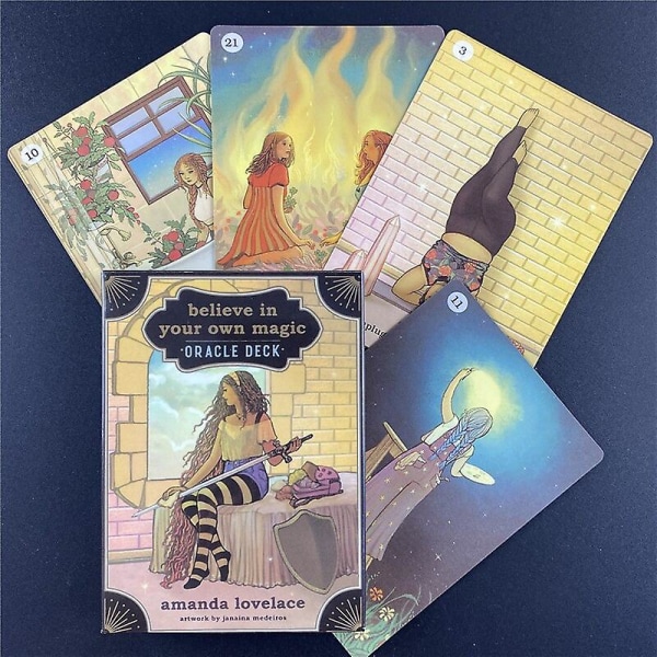 Golden art nouveau tarot tarotkort brætspil kort engelsk spådom tarot ferie familie gave fest spillekort Ts136