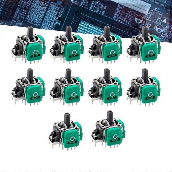 10 stk. til Switch Pro Hall Elektromagnetisk Joystick Switch Pro Spillekonsol 3D Hall Joystick Sensor P