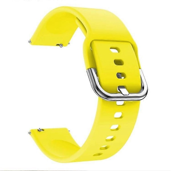 20mm Fyrkantigt Spänne Silikon Smart Klockarmband Kompatibelt För GarminMove Luxe/Move Style/Move 3 Yellow