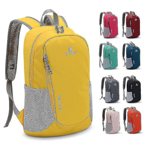 15l Utomhus Cykelryggsäck Hopfällbar Cykelryggsäck Reseryggsäck Bergsklättringsryggsäck Jd4 Yellow