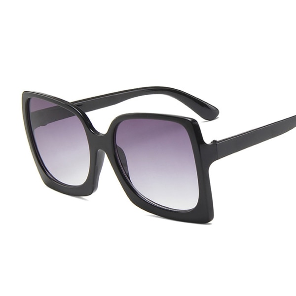 Överdimensionerade fyrkantiga solglasögon dammode solglasögon dam stora bågar retro spegel retro lyx Double Gray Style6
