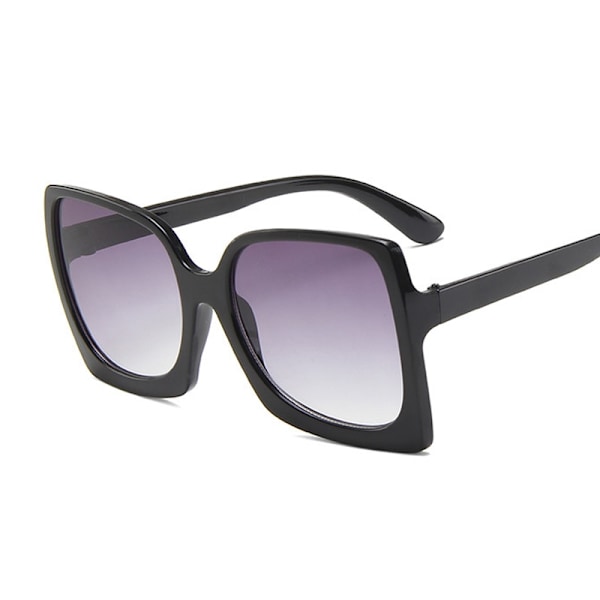 Ylisuuret neliönmuotoiset aurinkolasit naisten muoti aurinkolasit naisten suuret kehykset retro peili retro luksus Double Gray Style6