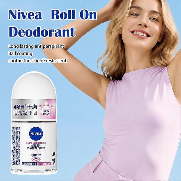 NIVEA Ocean Deodorant - 48 timers beskyttelse og alkoholfri formel white
