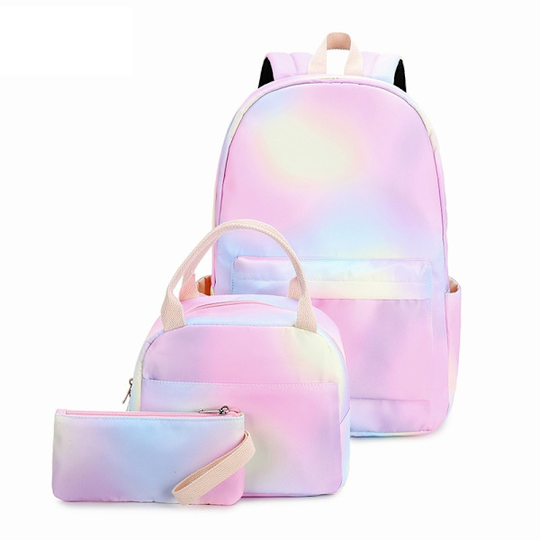 Unicorn Skolesekk for Barn Lett Vanntett Ryggsekksett for Studenter style 5