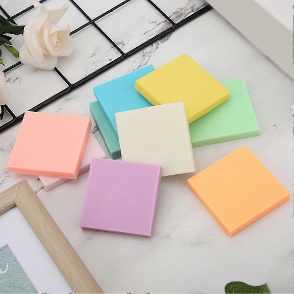 9 stk. Flerfarget Gummistempel Skjæreblokk DIY Håndstempler Håndverksutstyr 5 x 5 x 0,8 cm