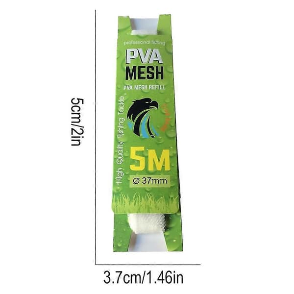 PVA Mesh Agnføder - Vandopløselig, 5m, Karpefiskeri, 3.7cm, Lystfiskeri