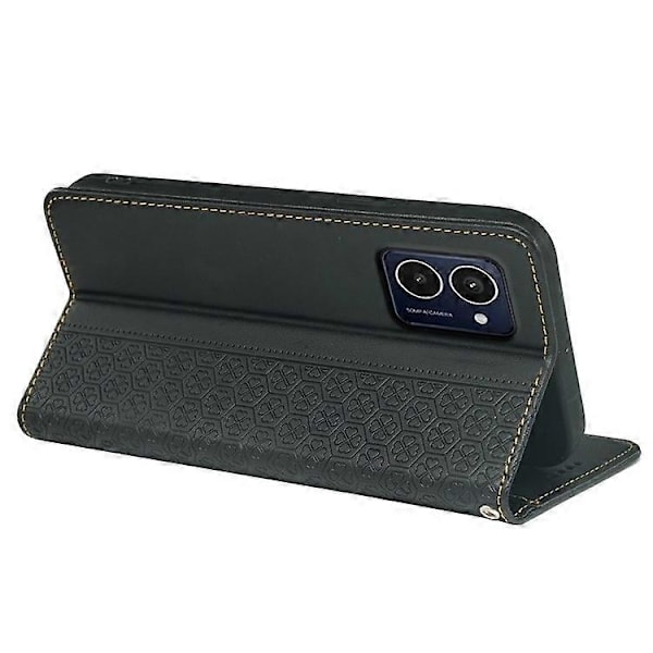 Yhteensopiva HMD Pulse / Pulse+ Kotelo Lompakko Nahkainen Puhelinkotelo Onnenapila Kuviointi Black