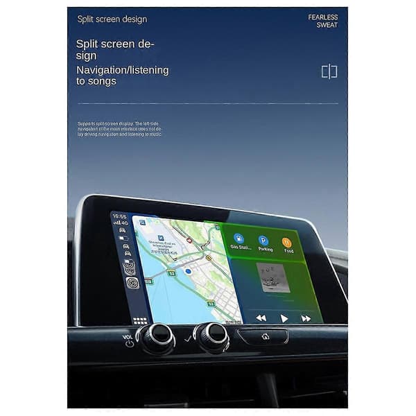 2-i-1 Trådløs Carplay Android Adapter Trådløs Adapter Biladapter Konverter Kablet Android Auto Til Trådløs Boks