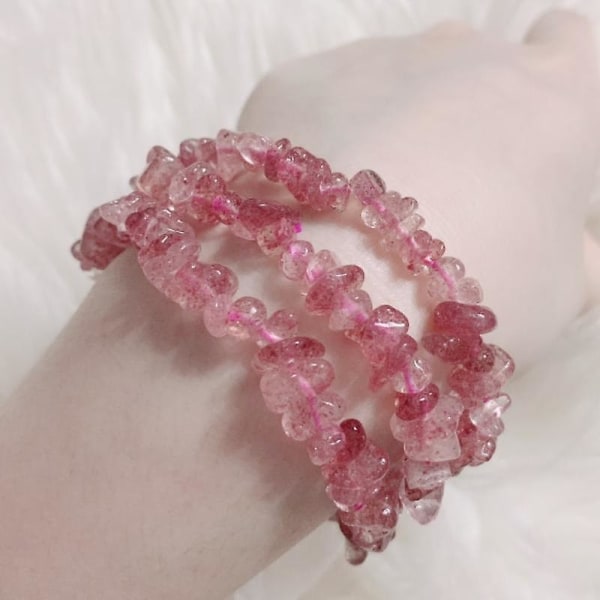 Nye uregelmæssige naturlige krystaller Stenarmbånd Perler Pink Blå Kvarts Ametyst Aventurin til smykkefremstilling Diy pararmbånd blue