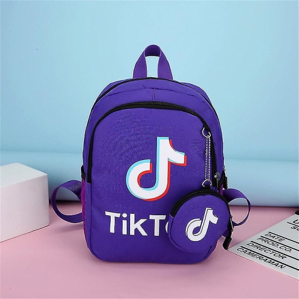 Tik Tok -reppu, sarjakuvahahmoinen reppu, koululaukku pojille ja tytöille lapsille Style 1