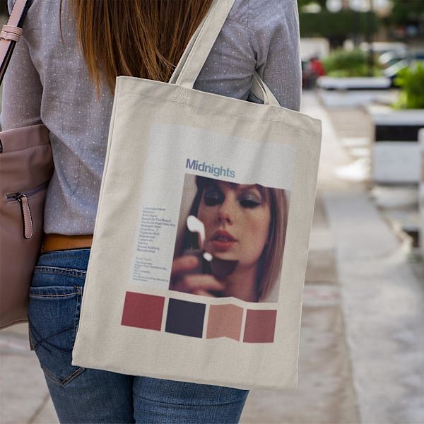 Midnights Tote Bag, Taylor Swift Merchandise Shopping Strandtaske