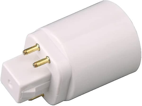 Gx24q Led Lampeadapter Til 4 Pin E27 Sokkel 2 stk