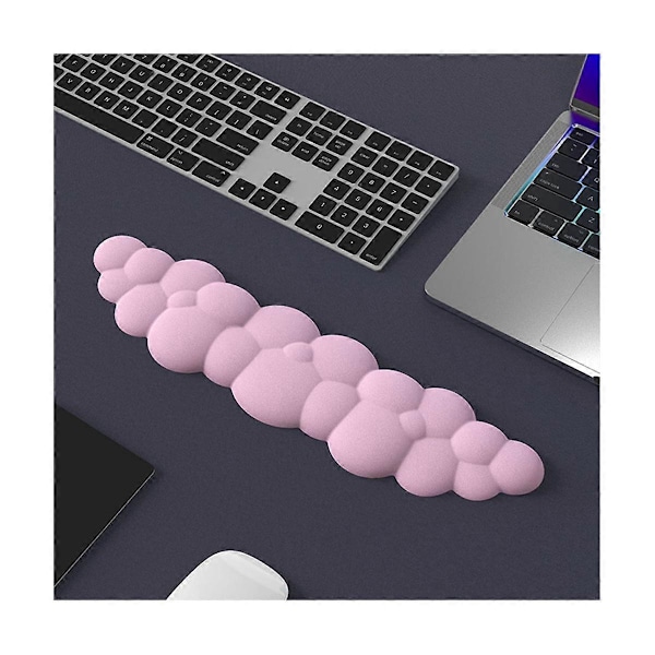 Cloud Musemåtte med Håndledsstøtte, Vandtæt Lædercoaster, Ergonomisk Håndledsstøtte til Computer, Laptop, O