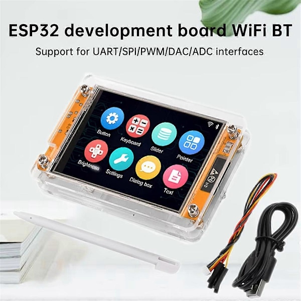 ESP32 Kehityskortti Kotelolla, 2.8 Tuuman Kosketusnäyttö LVGL WIFI Bluetooth 240x320 LCD-näyttö