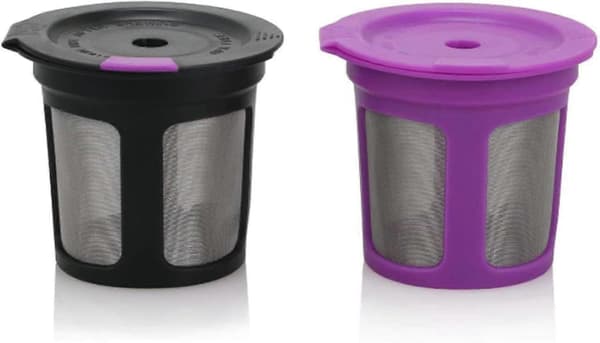 Genanvendelige K Kopper (2-pak) - Rustfrit Stål Mesh Til Kaffemaskiner